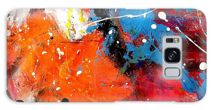 Contemporary Art Galaxy Case featuring the painting Cool front moving in by Pearlie Taylor
