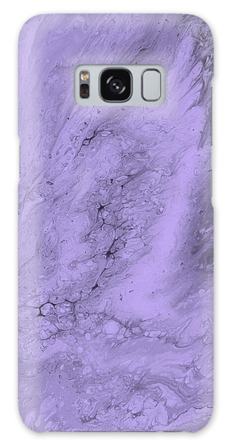 Lavender Galaxy Case featuring the painting Lavender Purple by Abstract Art