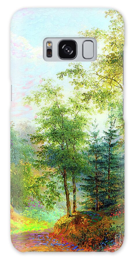 Landscape Galaxy S8 Case featuring the painting Cool Summer Breeze by Jane Small