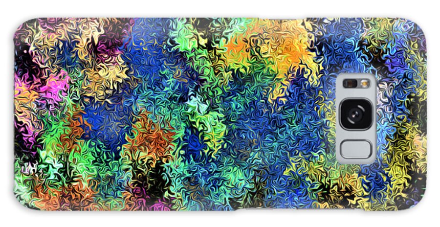 Abstract Galaxy Case featuring the digital art Coral Reef - Abstract by Ronald Mills