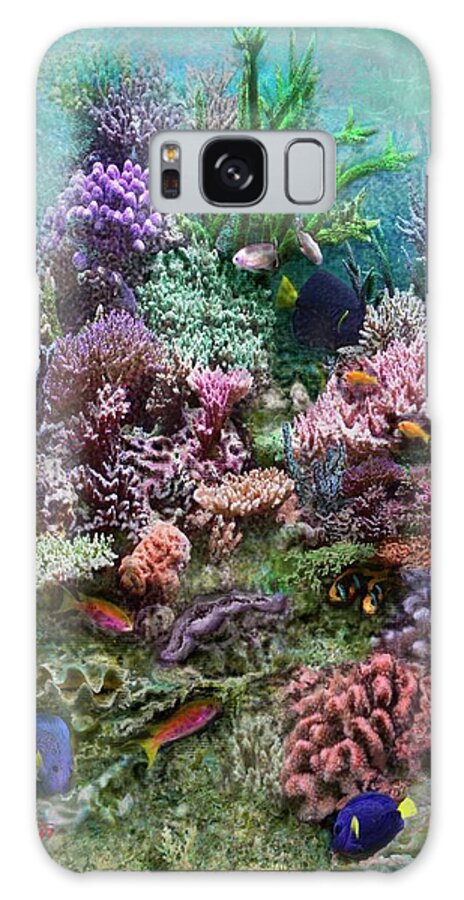 Coral Galaxy Case featuring the digital art Coral Reef by Marilyn Cullingford