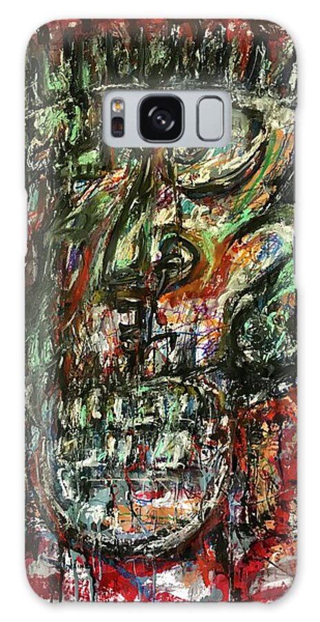 Abstract  Galaxy Case featuring the painting May #1 2020 by Gustavo Ramirez