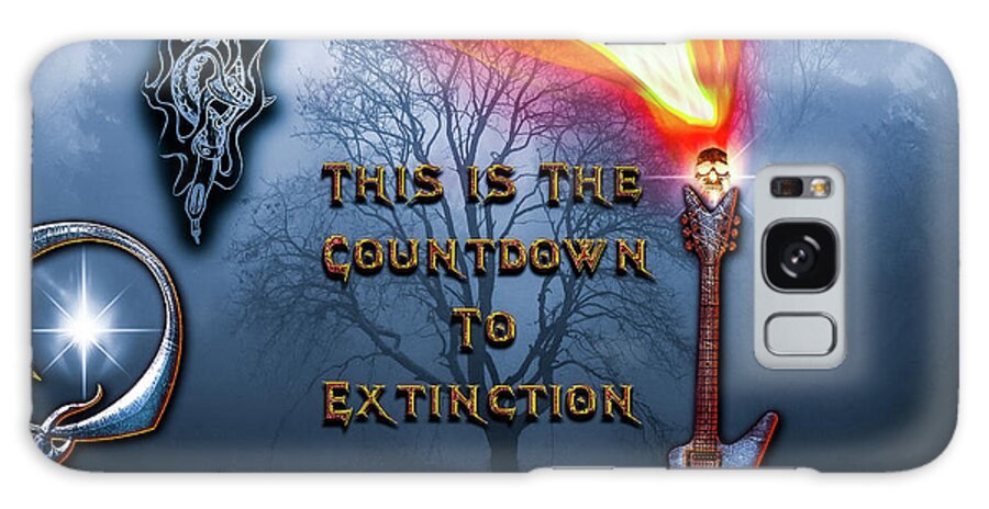 Speakers Galaxy Case featuring the digital art Countdown to Extinction by Michael Damiani