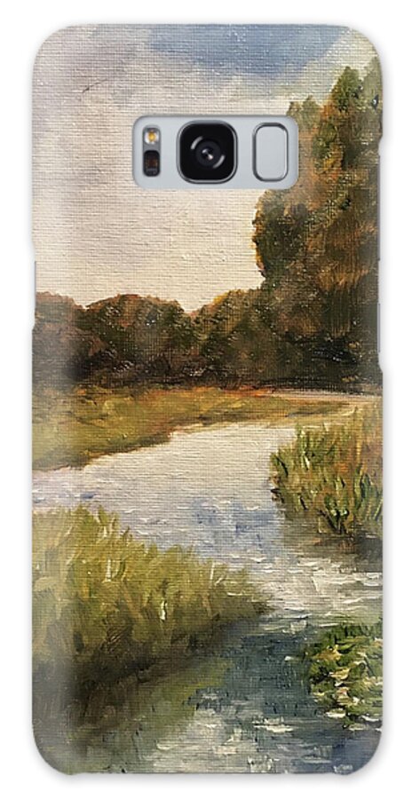 Plein Air Galaxy Case featuring the painting Country Stream by Richard Ginnett
