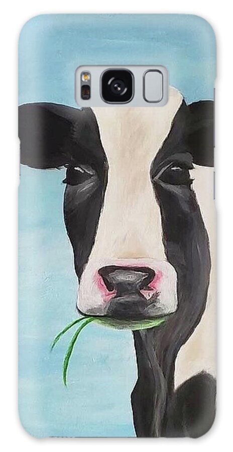 Cow Galaxy Case featuring the painting Cow by Amy Kuenzie