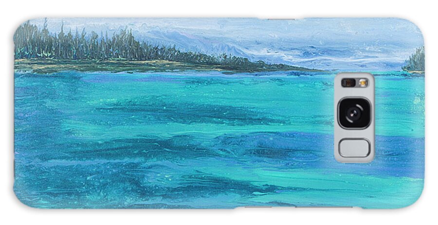 Seascape Galaxy Case featuring the painting Cow Key Channel by Steve Shaw