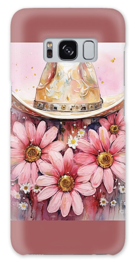 Cowgirl Galaxy Case featuring the painting Cowgirl Hat by Tina LeCour