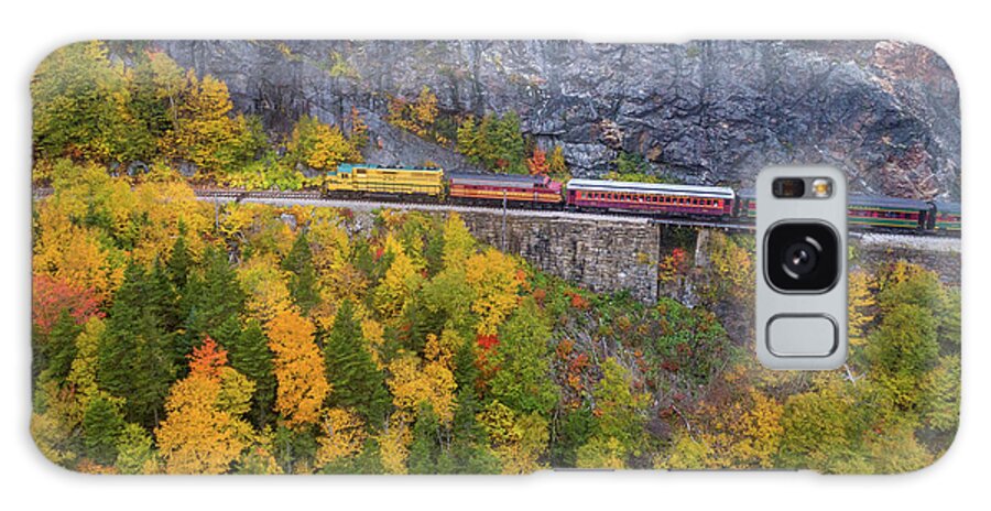 Conway Scenic Railway Galaxy Case featuring the photograph Crawford Notch, NH by John Rowe