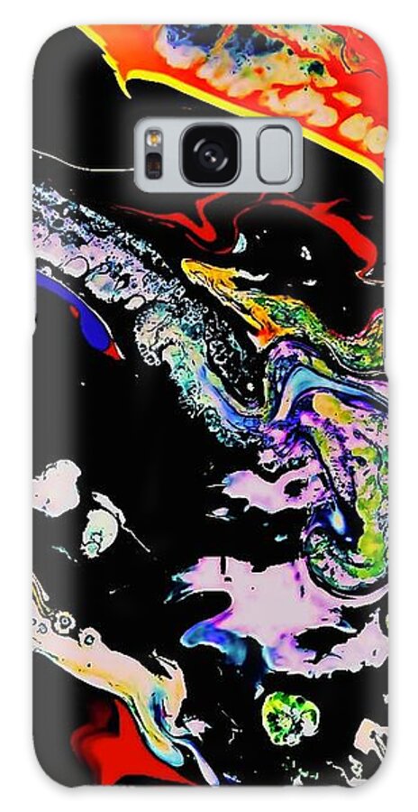 Crayola Acrylic Print Galaxy Case featuring the painting Crayola Supreme by Scott Jerwick