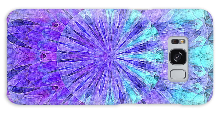 Crystal Aurora Borealis Galaxy Case featuring the digital art Crystal Aurora Borealis by Susan Maxwell Schmidt