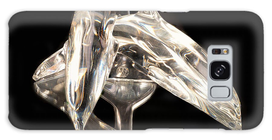 Crystal Galaxy Case featuring the photograph Crystal Dolphins by Steven Nelson