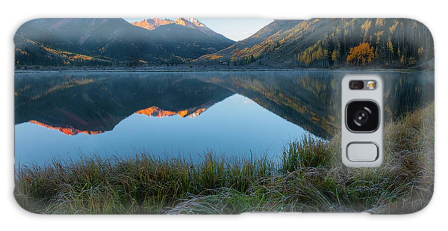Autumn Galaxy Case featuring the photograph Crystal Lake - 0577 by Jerry Owens