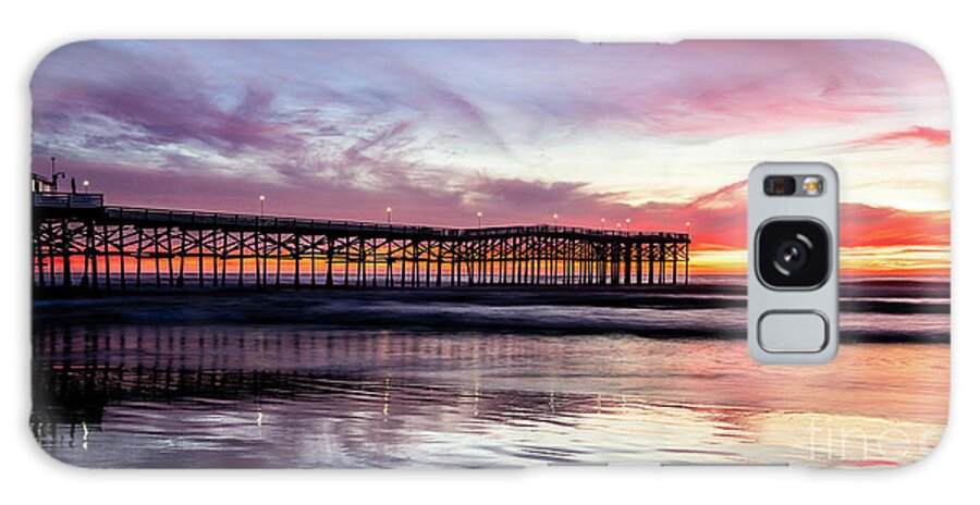 Architecture Galaxy Case featuring the photograph Crystal Pier Sunset by David Levin