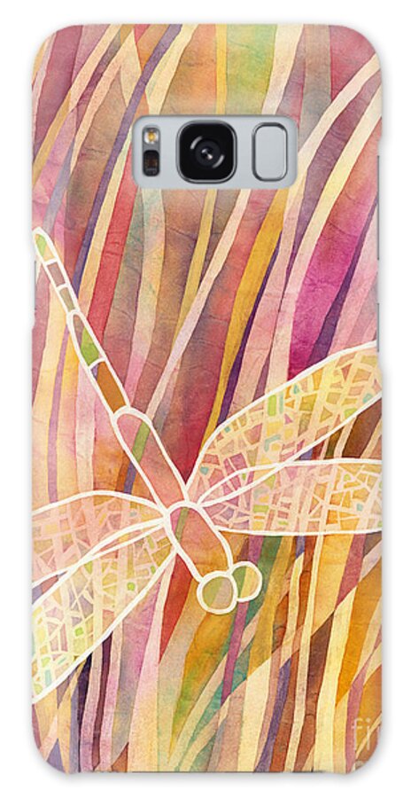 Dragonfly Galaxy Case featuring the painting Crystal Wings 1 by Hailey E Herrera