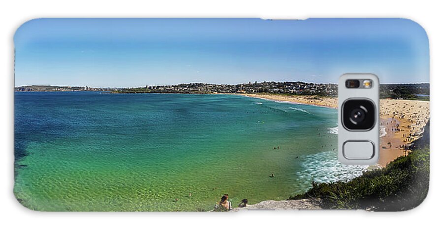 Summer Galaxy Case featuring the photograph Curl Curl Beach Panorama No 5 by Andre Petrov