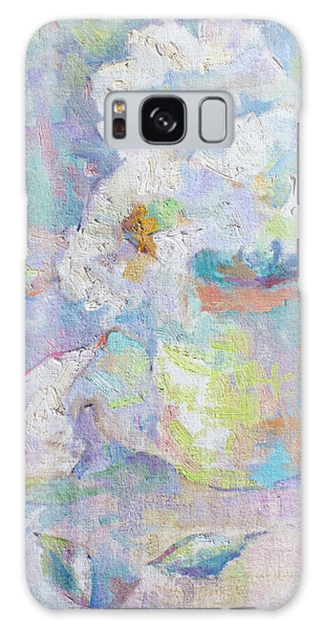 French Impressionism Galaxy Case featuring the painting Daisies and Green by Srishti Wilhelm