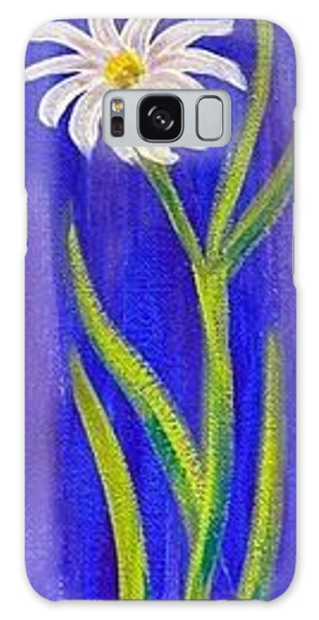 Daisy Galaxy Case featuring the painting Daisy Pair by Nancy Sisco