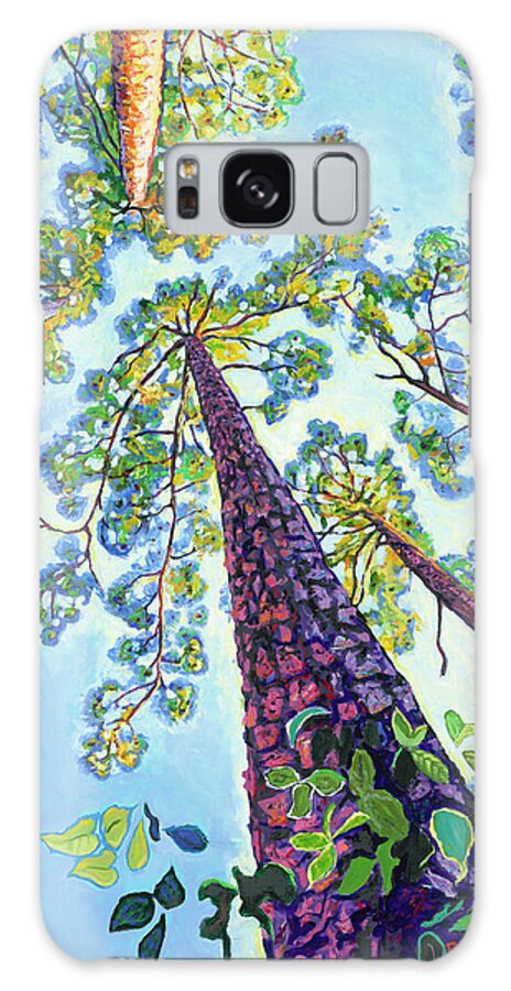 Pines Galaxy Case featuring the painting Dancing Pines by David Randall