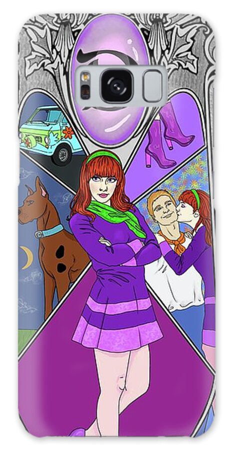 Scooby-doo Galaxy Case featuring the digital art Daphme Art Nouveau by Melissa Snyder