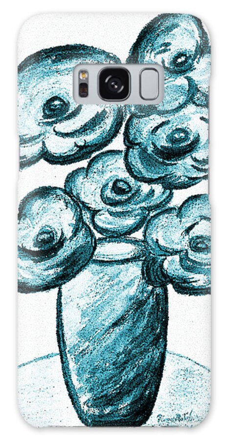 Poppies Galaxy Case featuring the painting Dark Poppies Romantique by Ramona Matei