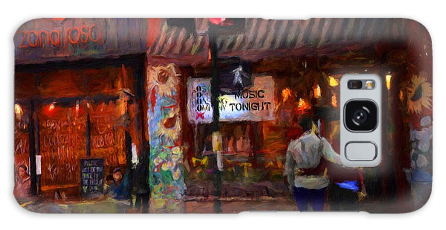 Cityscape Galaxy Case featuring the painting Date Night, Los Gatos, California by Trask Ferrero