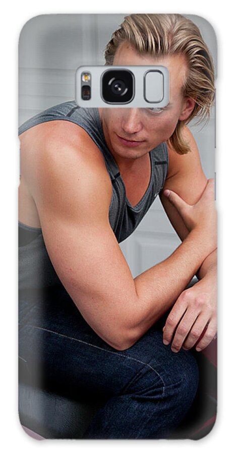 Dave Galaxy Case featuring the photograph Dave Bodybuilder 2 by Jim Whitley