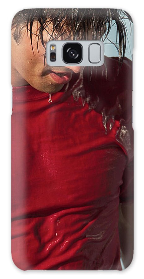 Dv8ca Galaxy Case featuring the photograph Dave in Red by Jim Whitley