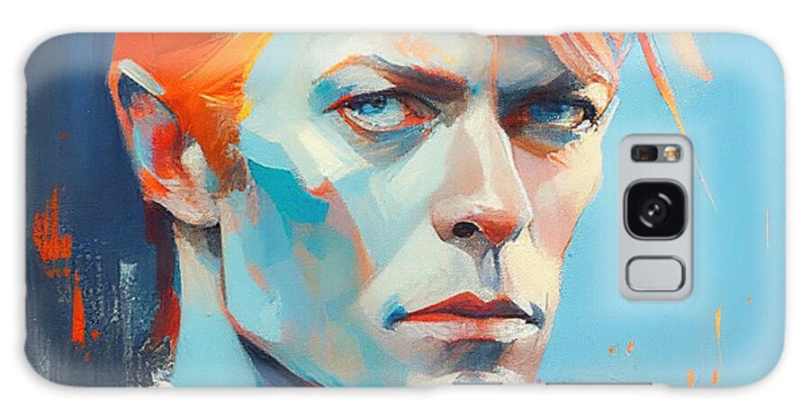Ziggi Stardust Galaxy Case featuring the painting David Bowie No.4 by My Head Cinema