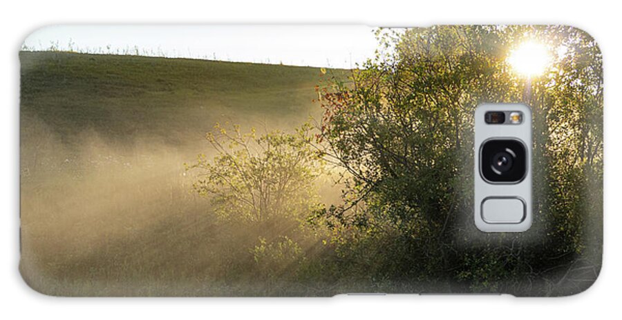 Dawn Galaxy Case featuring the photograph Dawn on a foggy morning by Phil And Karen Rispin