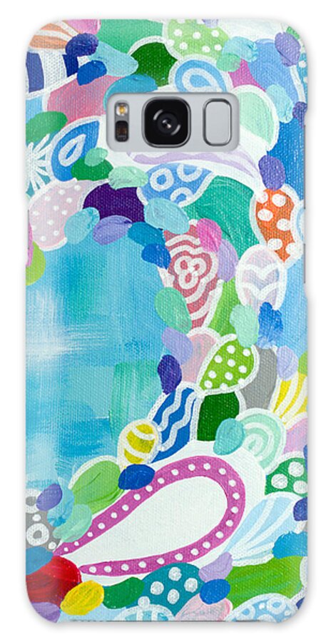 Wave Galaxy Case featuring the painting Daybreak by Beth Ann Scott