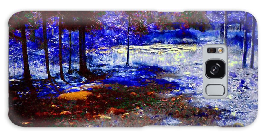  Galaxy Case featuring the photograph Daylight on the Pond by Shirley Moravec