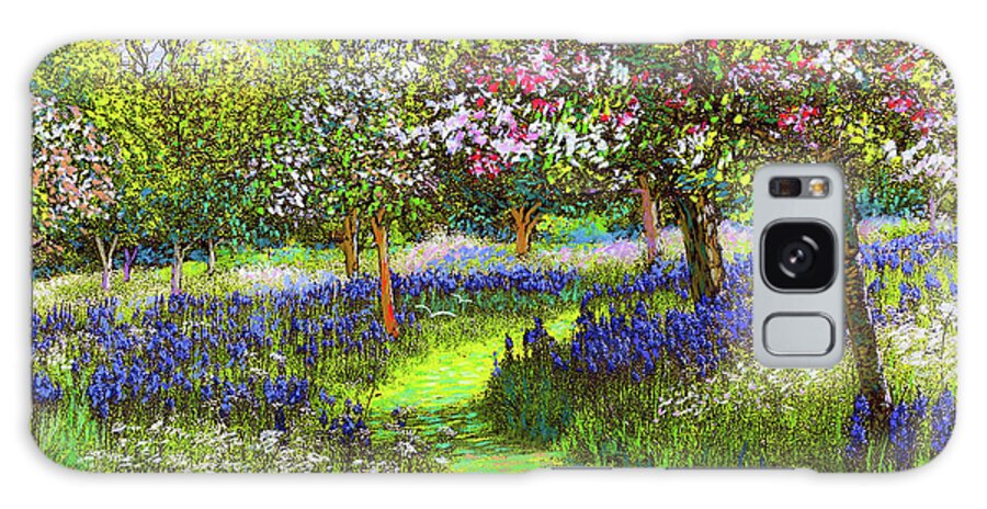 Landscape Galaxy Case featuring the painting Dazzling Spring Day by Jane Small
