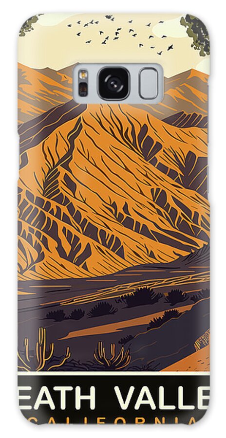 Death Valley Galaxy Case featuring the digital art Death Valley, CA by Long Shot
