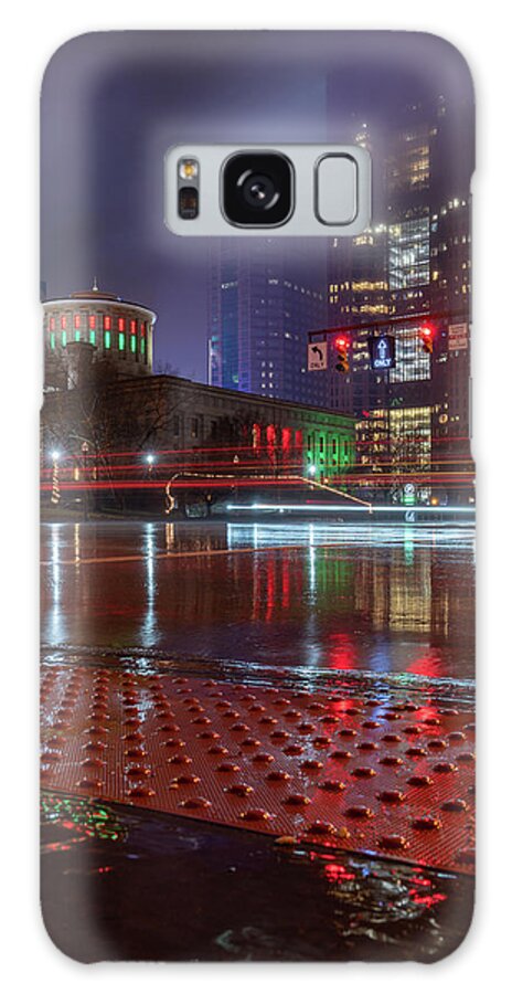 Cityscape Galaxy Case featuring the photograph December in Gotham by Arthur Oleary