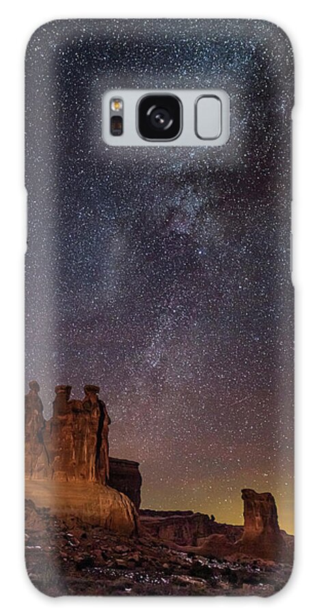 Moab Galaxy Case featuring the photograph December Milky Way in Arches National Park by Dan Norris