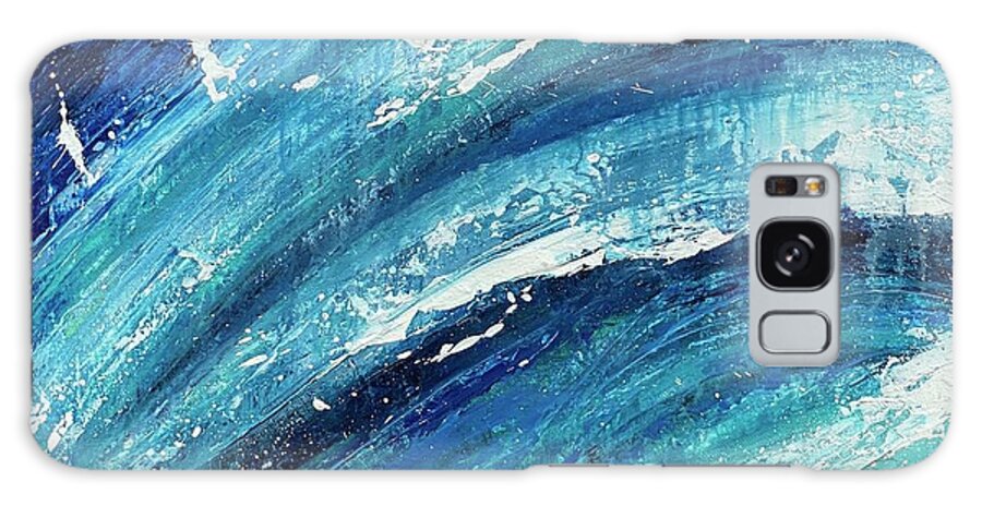 Water Galaxy Case featuring the painting Deep and Wide by Alan Metzger