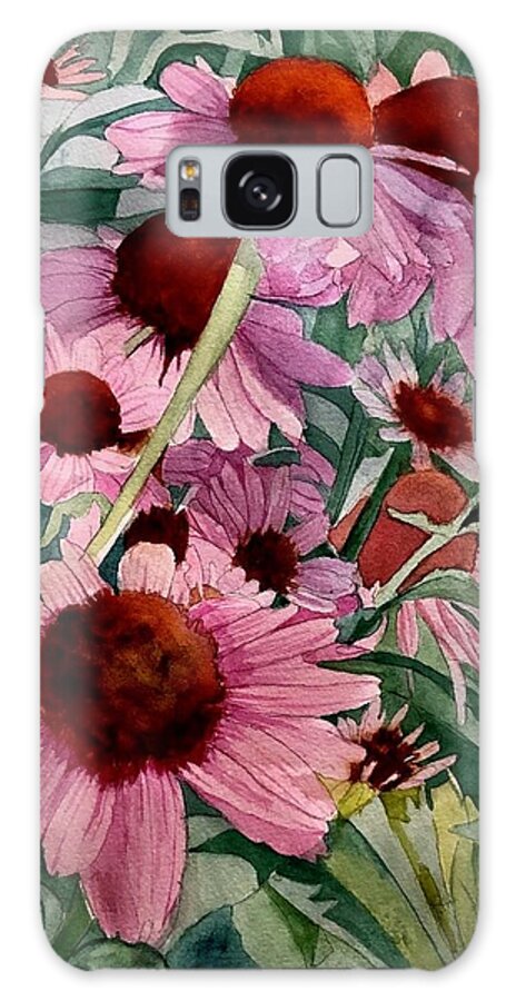 Echinacea Galaxy Case featuring the painting Deep Down by Nicole Curreri