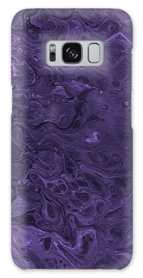 Deep Purple Galaxy S8 Case featuring the painting Deep Purple by Abstract Art