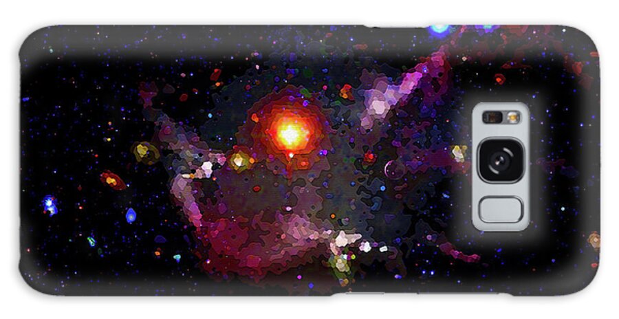  Galaxy Case featuring the digital art Deep Space Background Representation by Don White Artdreamer