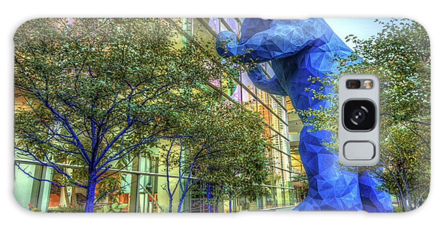 Denver Blue Bear Galaxy Case featuring the photograph Denver Colorado Blue Bear at Convention Center by Gregory Ballos