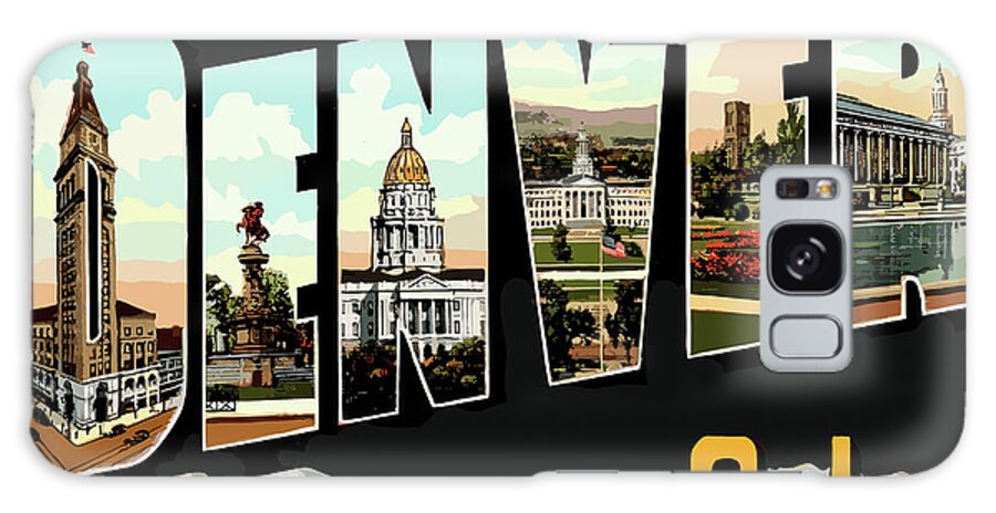 Denver Galaxy Case featuring the digital art Denver Letters by Long Shot