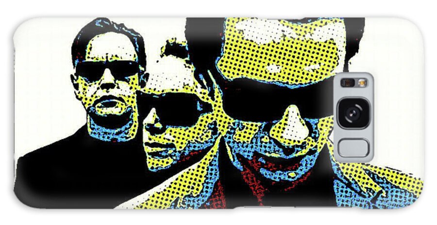 Depeche Mode Galaxy Case featuring the digital art Depeche Mode LEts do it by Jayime Jean