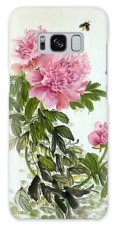 Flower Galaxy Case featuring the painting Depend On Each Other by Carmen Lam