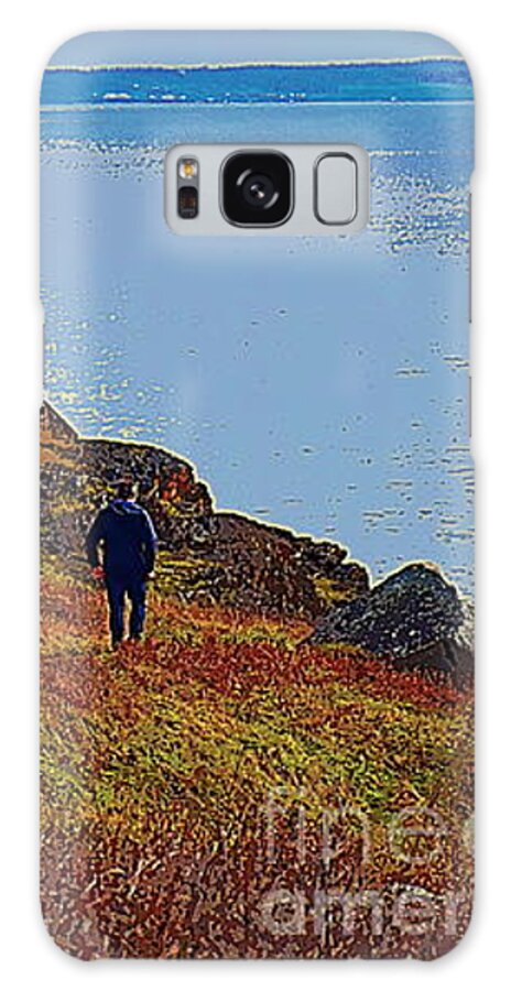 Iceberg Point Galaxy Case featuring the photograph Descent Down Iceberg Point by the Man in Black by Sea Change Vibes