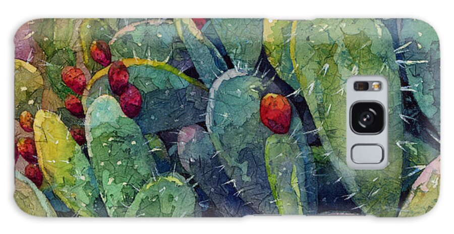 Cactus Galaxy Case featuring the painting Desert Gems 2 -Prickly Pears by Hailey E Herrera