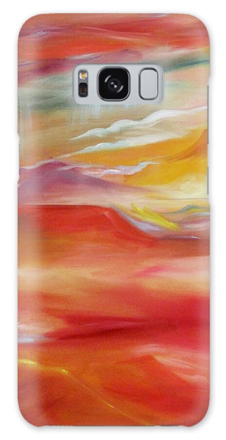 Desert Rain Galaxy Case featuring the painting Desert Rain by Nataya Crow