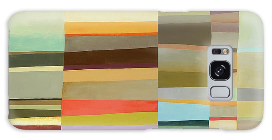 Abstract Art Galaxy Case featuring the digital art Desert Stripe Composite #7 by Jane Davies