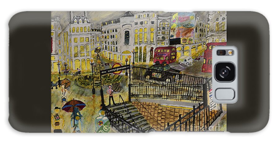 Contemporary Galaxy Case featuring the painting Desires in a Piccadilly by David Westwood