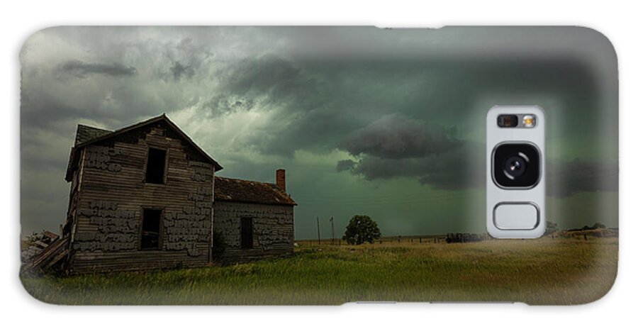 Severe Thunderstorm Galaxy Case featuring the photograph Despair by Aaron J Groen