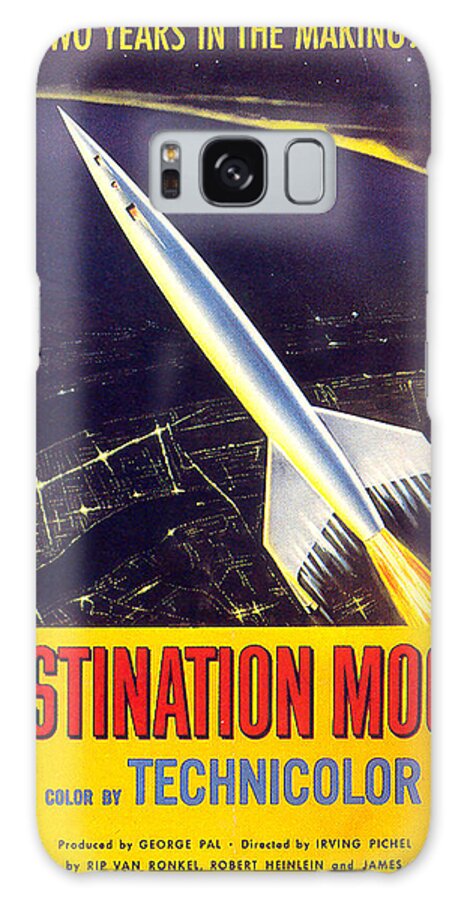 Destination Galaxy Case featuring the mixed media ''Destination Moon'' poster 1950 by Movie World Posters